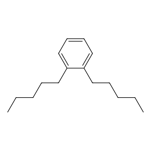 Benzene, 1,2-dipentyl structure
