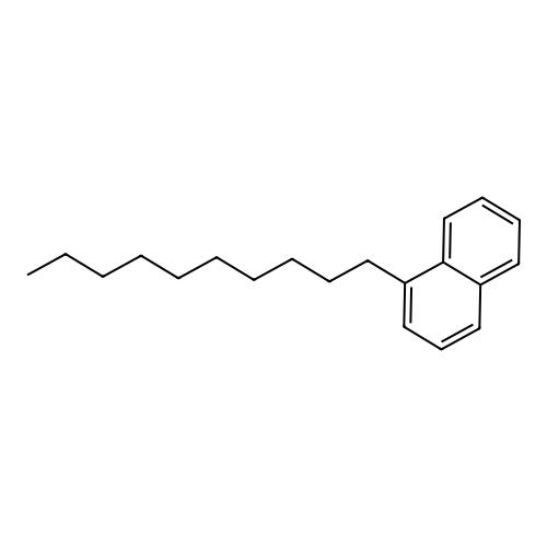 1-Decylnaphthalene structure