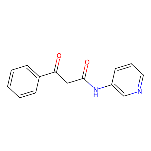 3-Oxo-3-phenyl-N-pyridin-3-yl-propionamide structure