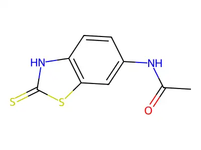 N-(2-Sulfanylidene-2,3-dihydro-1,3-benzothiazol-6-yl)acetamide structure