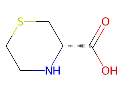 Thiomorpholine-3-carboxylic acid structure