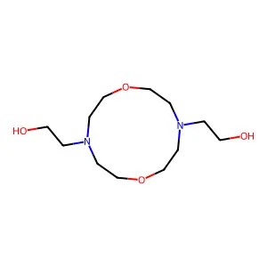 1,7-Dioxa-4,10-diazacyclododecane-4,10-diethanol structure