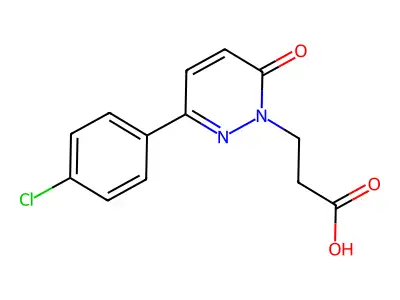 3-[3-(4-chlorophenyl)-6-oxopyridazin-1(6H)-yl]propanoic acid structure
