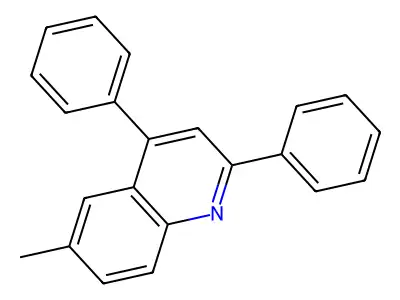 6-Methyl-2,4-diphenylquinoline structure