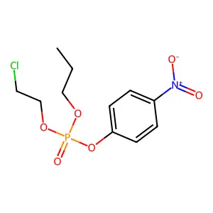 Phosphoric acid, 2-chloroethyl p-nitrophenyl propyl ester structure