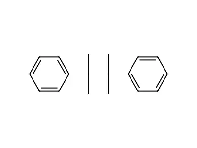 Benzene, 1,1'-(1,1,2,2-tetramethyl-1,2-ethanediyl)bis[4-methyl- structure