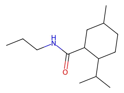 2-(Isopropyl)-5-methyl-N-propylcyclohexanecarboxamide structure