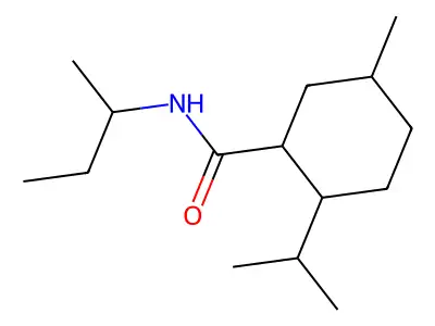 2-(Isopropyl)-N-(1-methylpropyl)-5-methylcyclohexanecarboxamide structure