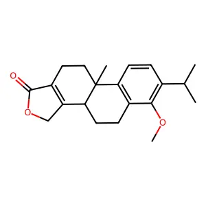 6-methoxy-9b-methyl-7-propan-2-yl-3,3b,4,5,10,11-hexahydronaphtho[2,1-e][2]benzofuran-1-one structure