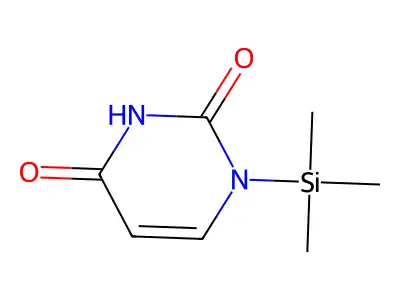 2,4(1H,3H)-Pyrimidinedione, 1,3-bis(trimethylsilyl)- structure