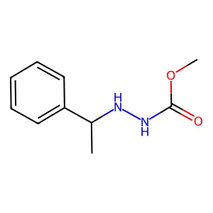 Carbazic acid, 3-(alpha-methylbenzyl)-, methyl ester structure