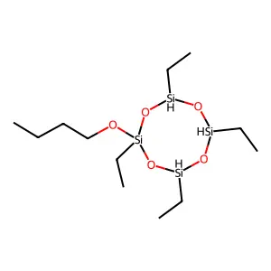 2-Butoxy-2,4,6,8-tetraethylcyclotetrasiloxane structure