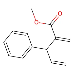 Methyl 2-methylidene-3-phenylpent-4-enoate structure