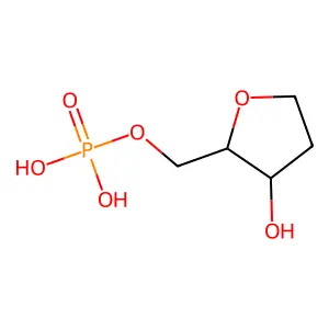 1,2-Dideoxyribofuranose-5-phosphate structure