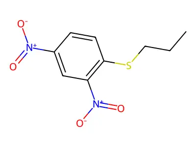 2,4-Dinitro-1-(propylsulfanyl)benzene structure