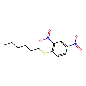 Sulfide, 2,4-dinitrophenyl hexyl structure
