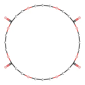 1,5,9,13,17,21,25,29-Octaoxacyclodotriacontane-2,12,18,28-tetrone structure