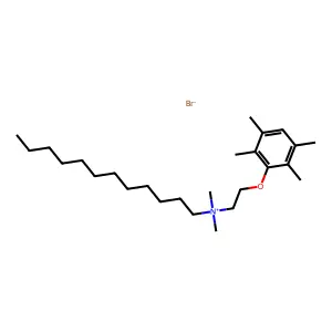 1-Dodecanaminium, N,N-dimethyl-N-(2-(2,3,5,6-tetramethylphenoxy)ethyl)-,bromide structure