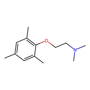 N,N-dimethyl-2-(2,4,6-trimethylphenoxy)ethanamine structure