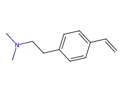 N,N-Dimethyl-p-vinylphenethylamine structure