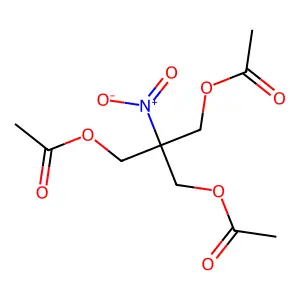 [3-Acetyloxy-2-(acetyloxymethyl)-2-nitropropyl] acetate structure