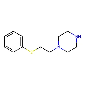 Piperazine, 1-[2-(phenylthio)ethyl]- structure