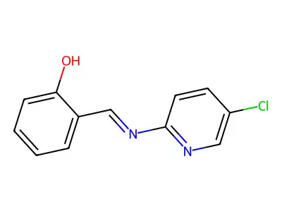 2-((5-Chloro-pyridin-2-ylimino)-methyl)-phenol structure