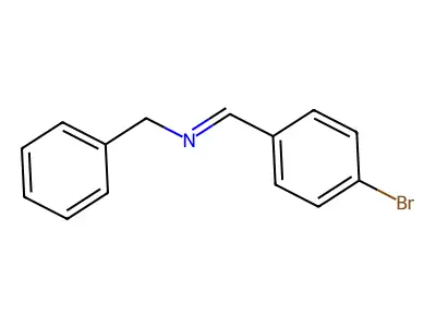 p-Bromobenzylidene-benzyl-amine structure