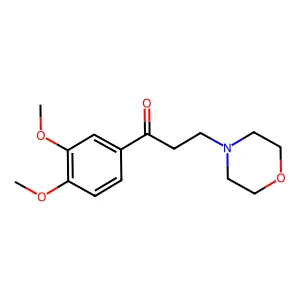 1-(3,4-Dimethoxy-phenyl)-3-morpholin-4-yl-propan-1-one structure
