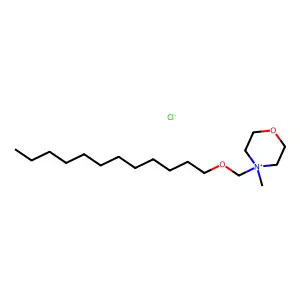 Morpholinium, 4-((dodecyloxy)methyl)-4-methyl-, chloride structure