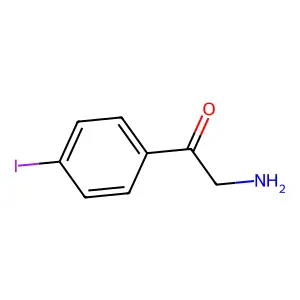 2-Amino-1-(4-iodophenyl)ethan-1-one structure