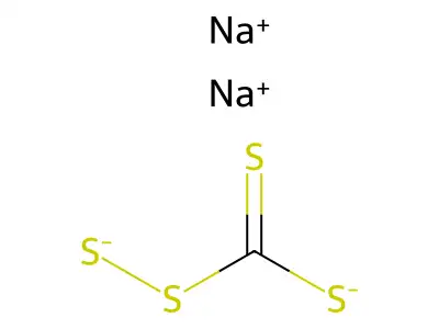 Sodium tetrathiocarbonate structure