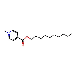 Pyridinium, 4-[(decyloxy)carbonyl]-1-methyl- structure