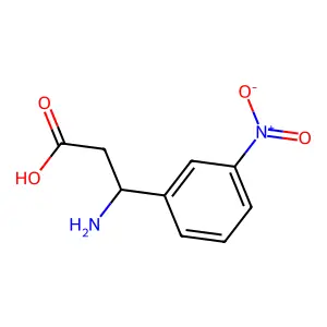 (r)-3-Amino-3-(3-nitrophenyl)propionic acid structure