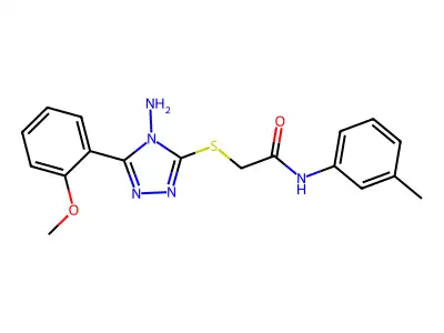 2-{[4-amino-5-(2-methoxyphenyl)-4H-1,2,4-triazol-3-yl]sulfanyl}-N-(3-methylphenyl)acetamide structure