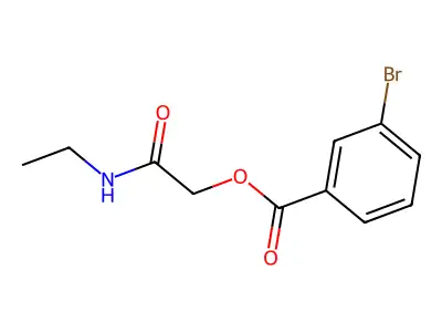 [2-(Ethylamino)-2-oxoethyl] 3-bromobenzoate structure
