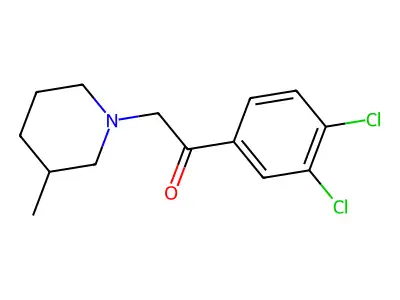 1-(3,4-Dichlorophenyl)-2-(3-methylpiperidin-1-yl)ethanone structure