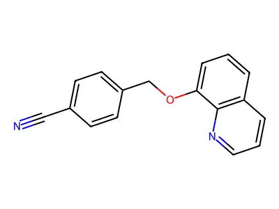 4-(Quinolin-8-yloxymethyl)benzonitrile structure