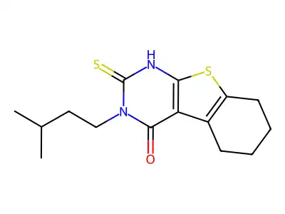 4-(3-Methylbutyl)-5-sulfanyl-8-thia-4,6-diazatricyclo[7.4.0.0,2,7]trideca-1(9),2(7),5-trien-3-one structure