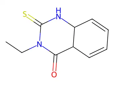 3-Ethyl-2-thioxo-1,2,3,8a-tetrahydroquinazolin-4(4aH)-one structure