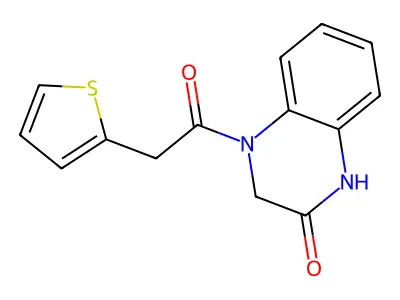 4-(2-Thiophen-2-ylacetyl)-1,3-dihydroquinoxalin-2-one structure