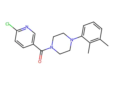1-(6-Chloropyridine-3-carbonyl)-4-(2,3-dimethylphenyl)piperazine structure