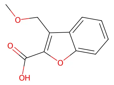 3-(Methoxymethyl)-1-benzofuran-2-carboxylic acid structure