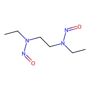 N,N'-二亚硝基-N,N'-二乙基乙二胺 structure