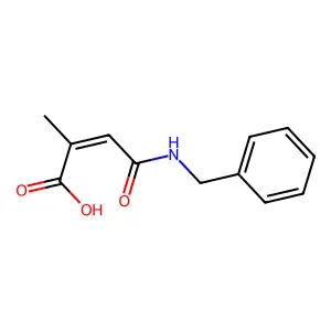 3-Benzylcarbamoyl-2-methyl-acrylic acid structure