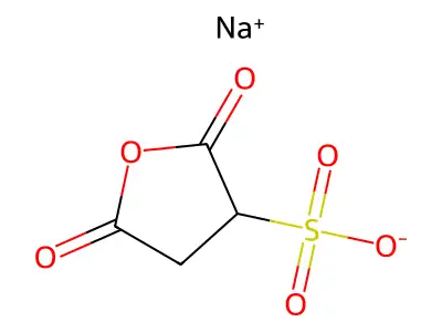 Tetrahydro-2,5-dioxo-3-furansulfonic Acid, Sodium Salt structure
