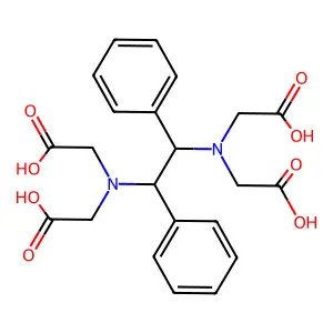 Glycine, N,N'-(1,2-diphenyl-1,2-ethanediyl)bis(N-(carboxymethyl)-, (R*,S*)- structure