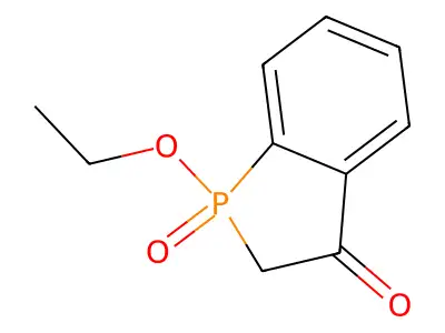 3H-Phosphindol-3-one, 1-ethoxy-1,2-dihydro-, 1-oxide structure