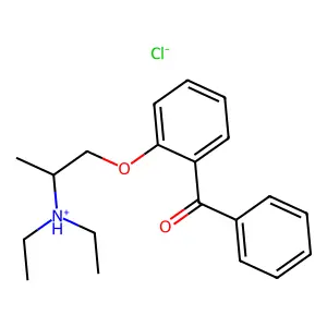 Benzophenone, 2-(2-(diethylamino)propoxy)-, hydrochloride, hydrate structure