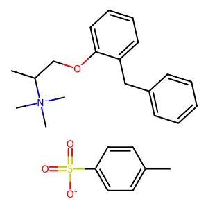 1-(2-Benzylphenoxy)-N,N,N-trimethylpropan-2-aminium 4-methylbenzene-1-sulfonate structure
